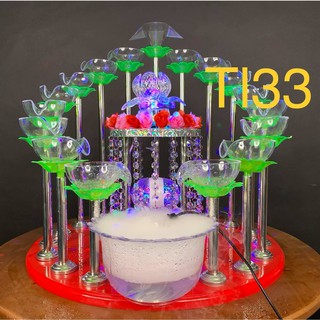 Tháp Ly Đám Cưới Đài Hoa Sen - TL33 - abshop com vn