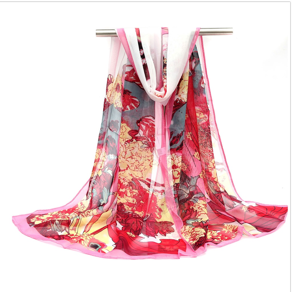 Khăn Voan Che Bụng Thoáng Khí Chống Nắng Kích Thước 50 * 150cm Cho Nữ WJ1042-35