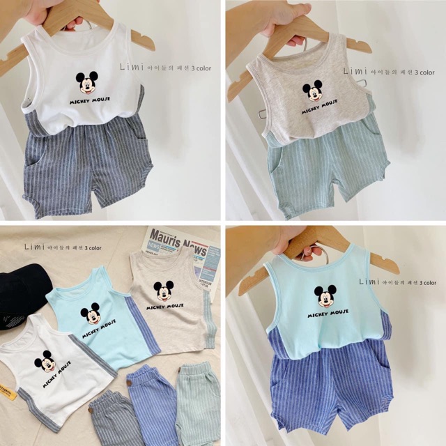 Bộ bé trai in hình mickey 🍄🍄