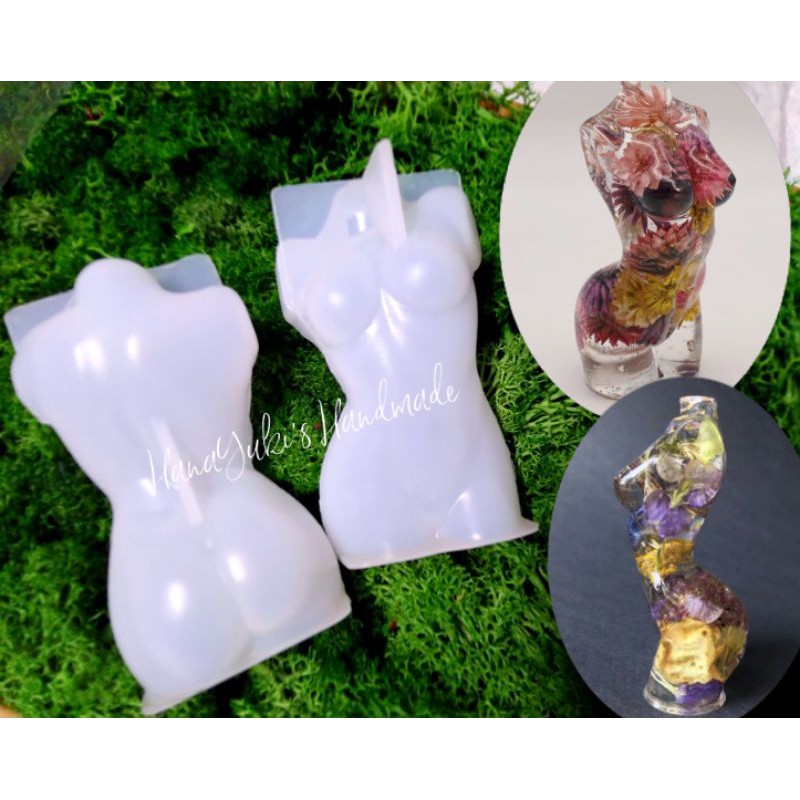 Khuôn 3D woman body mold ( có size lớn)dùng trong sáng tạo thủ công Resin, Jesmonite, Nến...