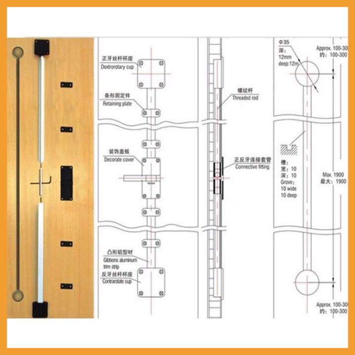 Thanh Chống Cong Cánh Tủ Áo Cao Cấp Tránh Cong Vênh Cửa, Tủ Áo, Tủ Bếp