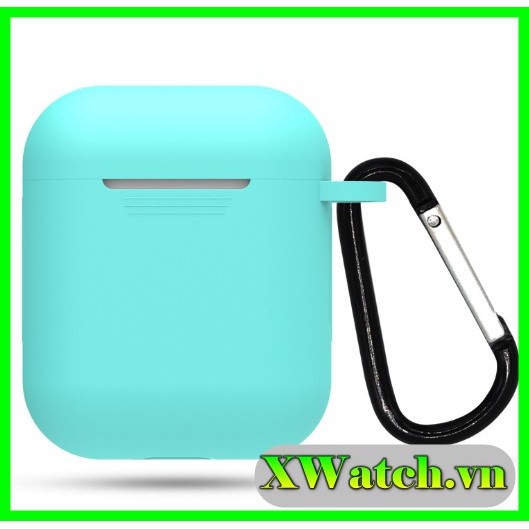 Bao silicon bảo vệ Air pods, Air pods 2, túi đựng airpod, airpod 2 kèm móc khóa