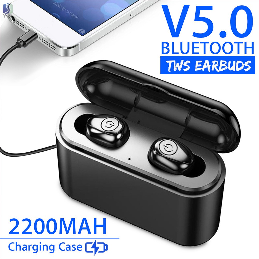 Tai Nghe Bluetooth 5.0 Không Dây Chống Nước 2200mah Cho Điện Thoại