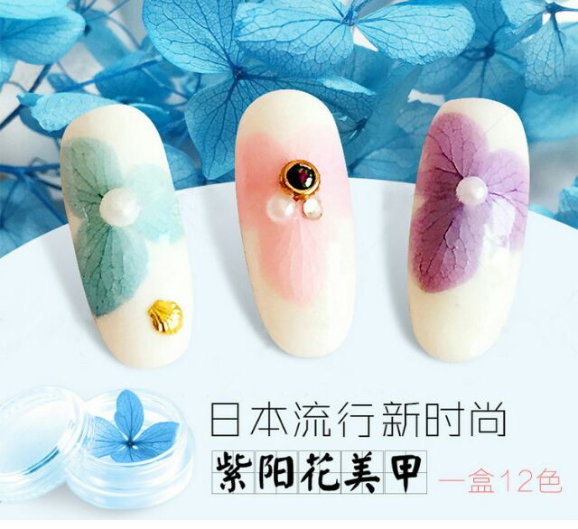 Hoa lụa hoa chùm hoa ẩn trang trí móng cực xinh cưc pro nail