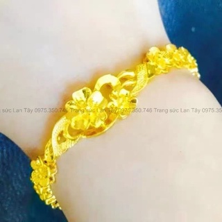 Bộ kiềng cưới dát vàng 9999 cao cấp