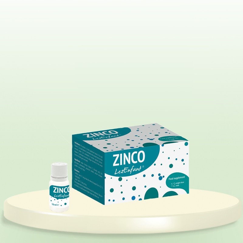 Kẽm ZINCO LezEnfant chứa 90mg Vitamin C và 78 mg kẽm gluconate tăng sức đề kháng cho bé yêu