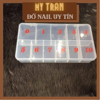 Hộp đựng móng giả , hộp đựng nail 10 ô