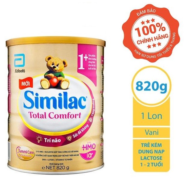 Sữa SIMILAC TOTAL COMFORT 1 350G,1+, 2+ 820G