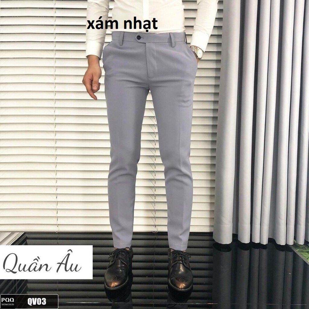 Quần âu nam ống côn hàn quốc