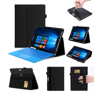 Bao da máy tính bảng màu trơn sang trọng nắp gập thiết kế giá đứng cho Microsoft Surface Pro 3/4/5/2017 12.3inch
