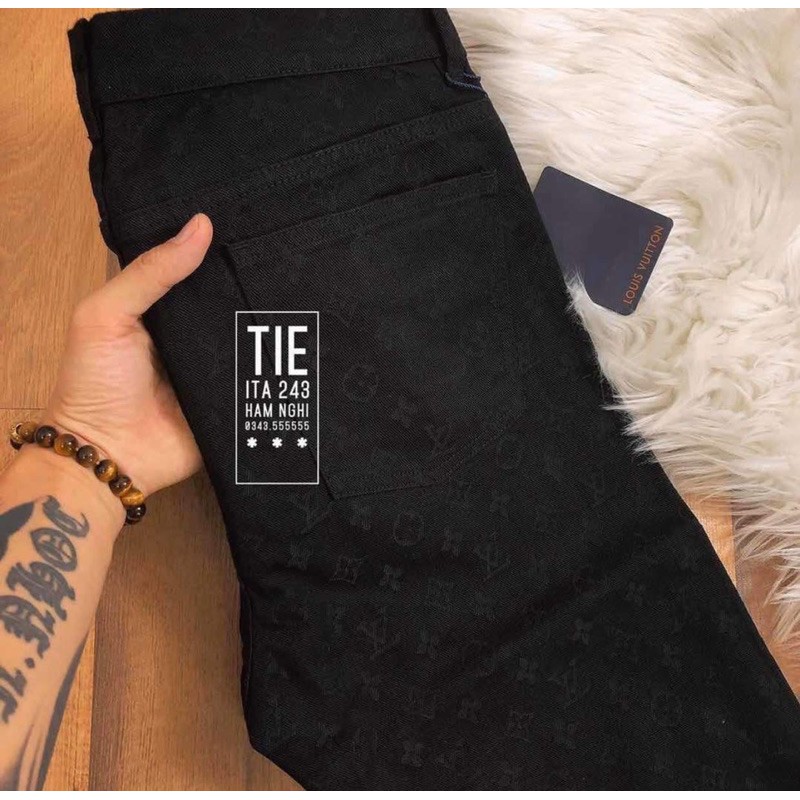 Quần bò nam,quần jean vân lv,ống côn,giá rẻ full sz | BigBuy360 - bigbuy360.vn