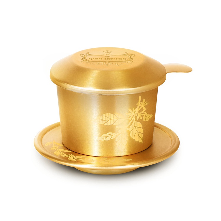 Phin pha cà phê mạ vàng cao cấp King Coffee 170 ml