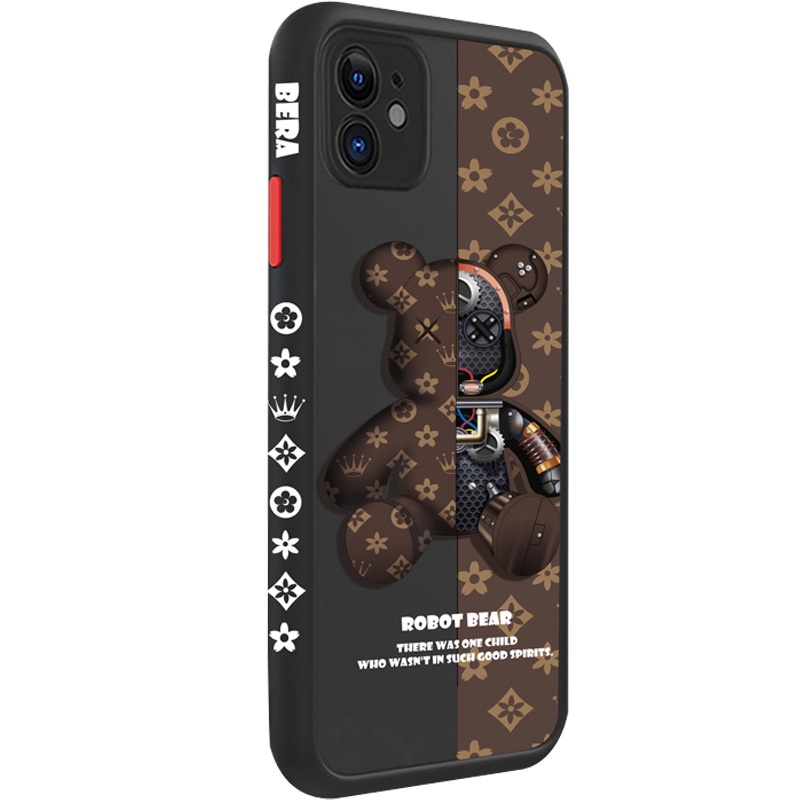 Ốp Điện Thoại Cứng Chống Sốc Họa Tiết Gấu Cho Iphone 13 12 11 Pro MAX Mini 7 8 Plus XR X XS MAX