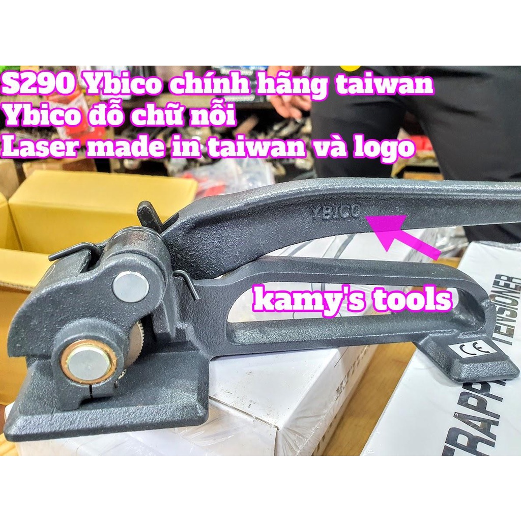 Dụng cụ kìm siết đai thép đai kiện hàng Ybico S290 3/8-3/4 inch tương đương 10-20mm chính hãng đài loan