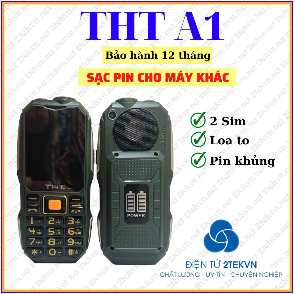 Điện thoại pin khủng, xem tivi THT A1, giá cực rẻ