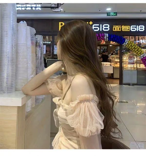 Hàng order Váy ren trễ vai kèm ảnh thật