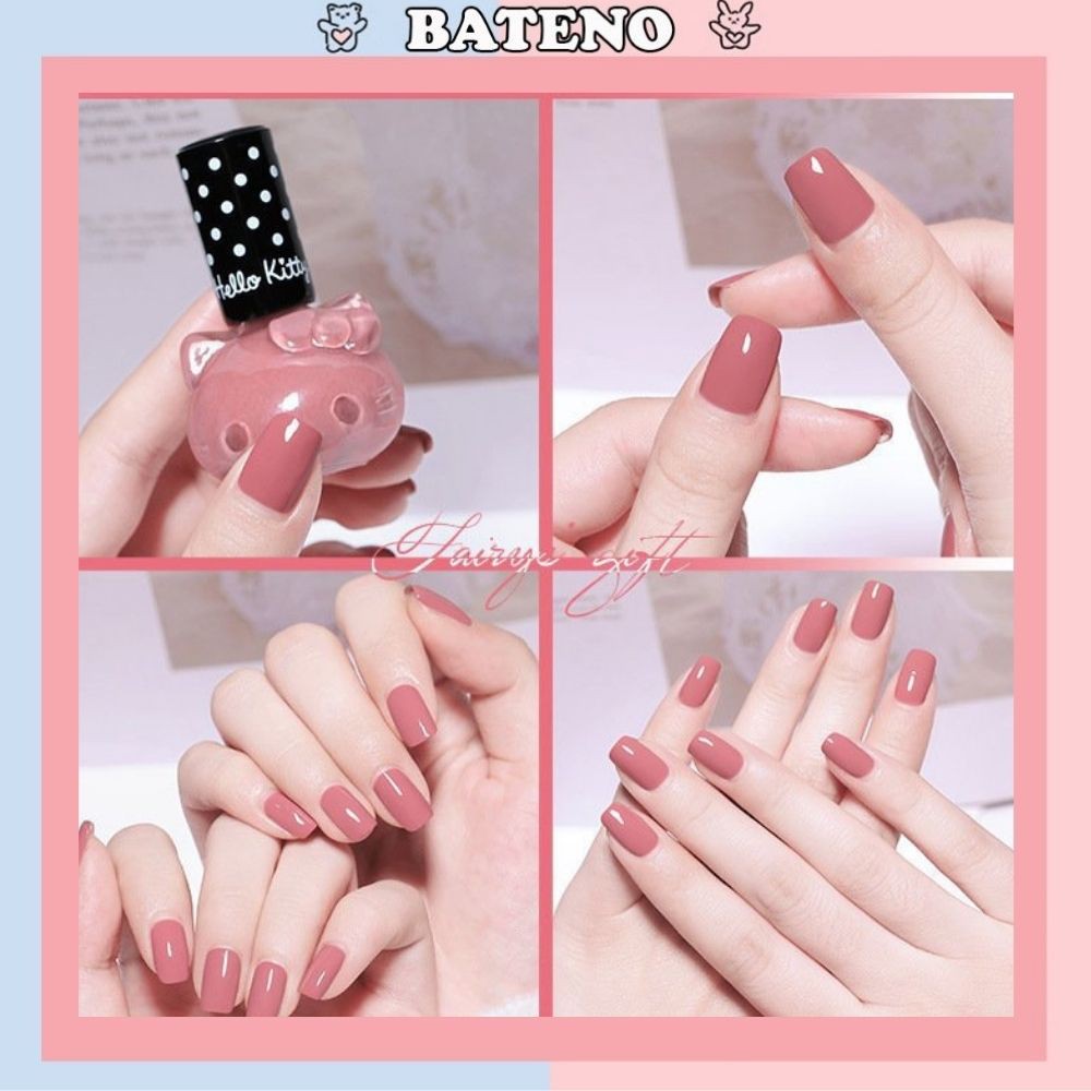 Sơn móng tay gel Bateno Hello Kitty nhung lì Hàn Quốc SM13