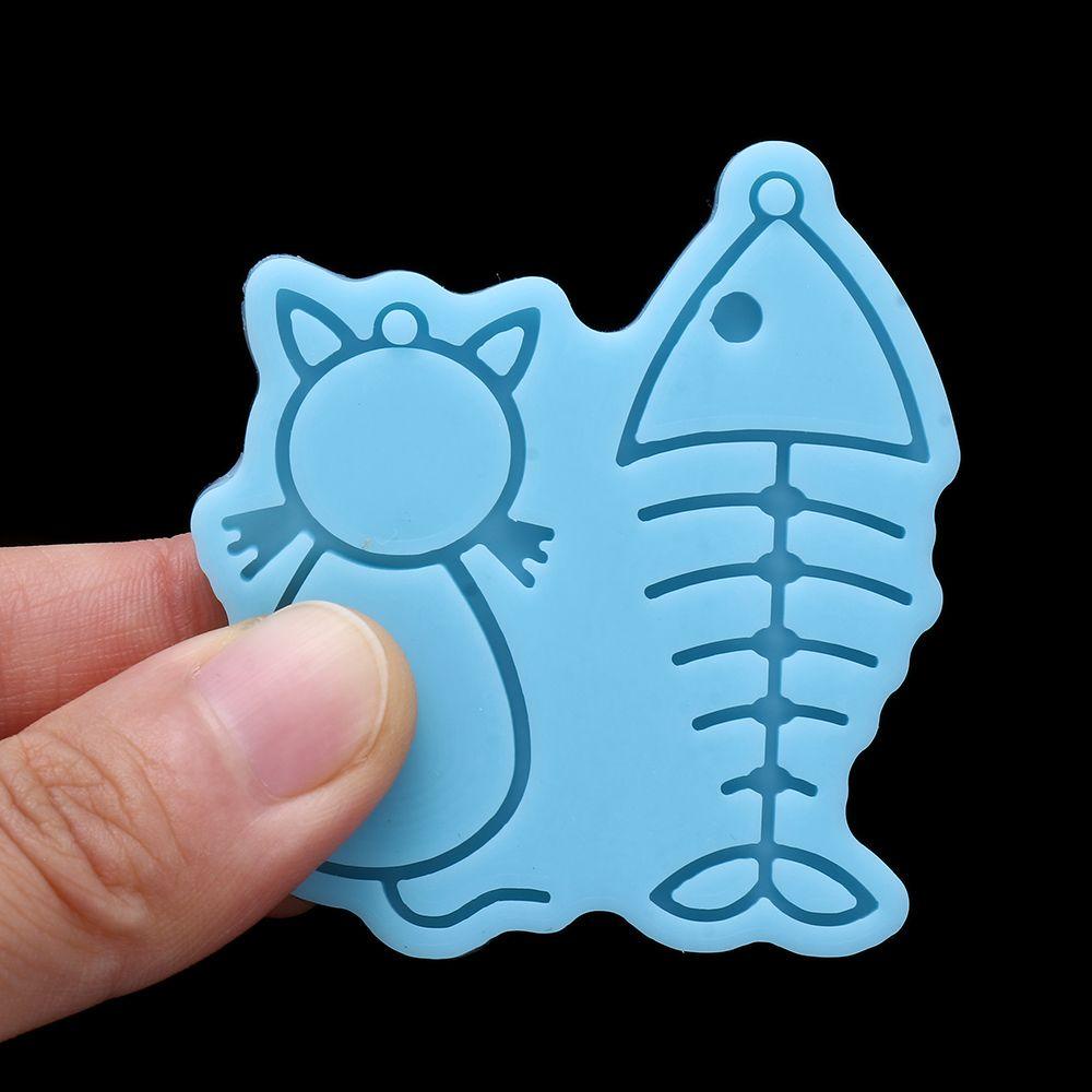 LET Khuôn Silicone Làm Bông Tai Nhựa Resin UV Hình Học / Hoa / Trái Tim / Động Vật