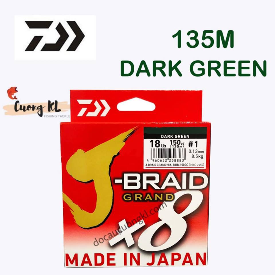 Dù Daiwa J-Braid Grand X8 mới