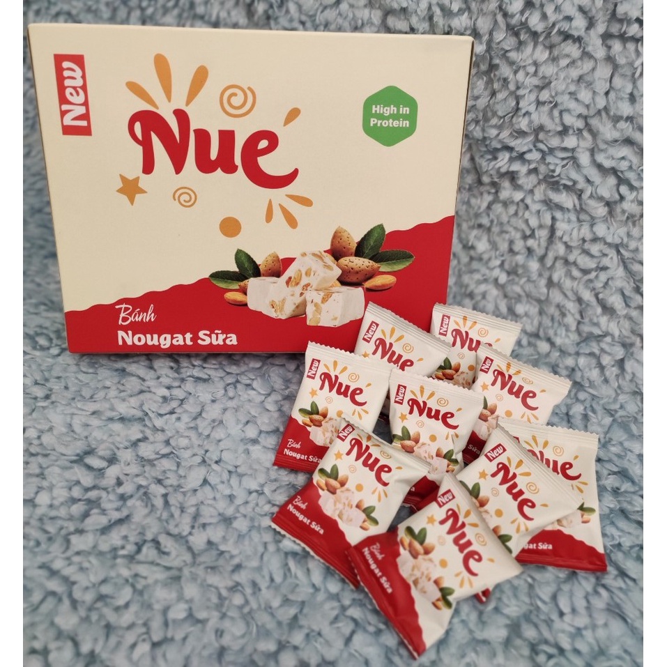 Kẹo Hạt Nougat, Kẹo Nougat Hạnh Phúc Ăn Kiêng, ăn vặt thơm ngon Healthy 210G - Vị MatCha - Sữa