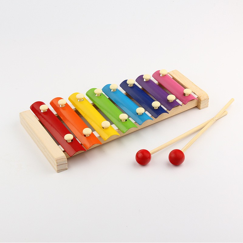 Bộ gõ bát độ nhỏ bằng gỗ gõ xylophone bộ gõ nhạc cụ tay gõ trên đàn piano gỗ trẻ em giác ngộ giáo dục sớm bán buôn đồ chơi