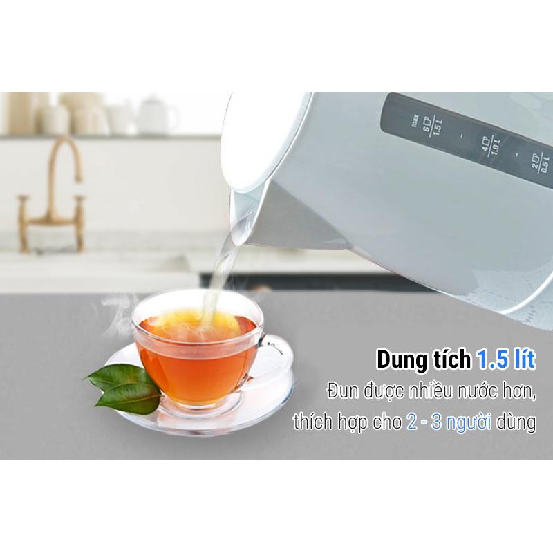 Bình đun siêu tốc Electrolux EEK1303 1.5 lít