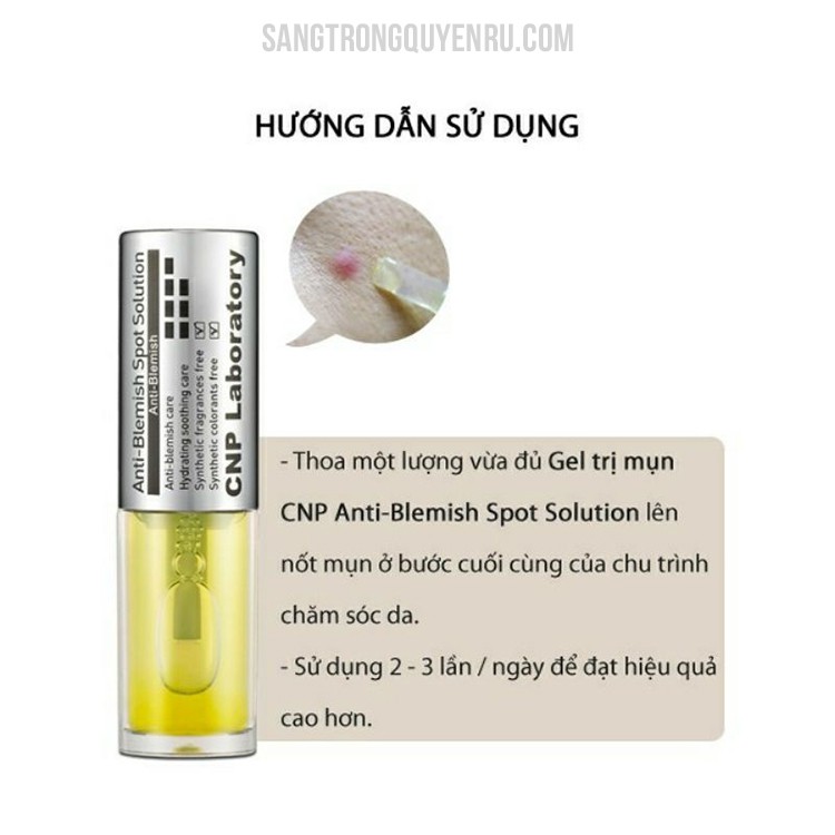 Gel chấm mụn giảm kích ứng CNP Laboratory AntiBlemish Spot Solution 3.5ml