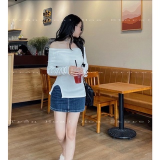 Áo trễ vai ( ảnh thật shop chụp)