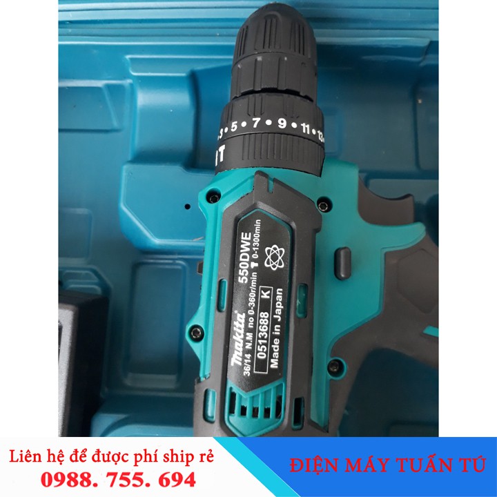 Máy khoan cầm tay Nhật Bản MAKITA-PIN LI-ION 36V