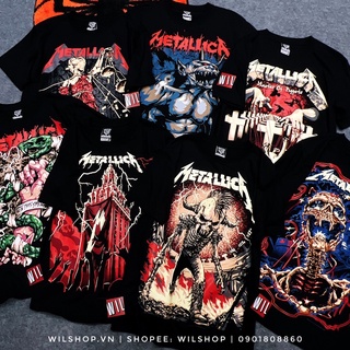 (CÓ MẪU MỚI - M, L, XL, XXL) ÁO METALLICA - ROCK BAND TEE - ÁO THUN ÁO PHÔNG NHẠC ROCK