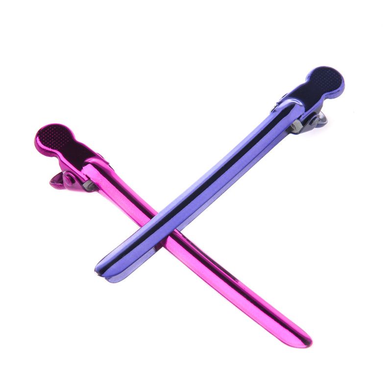 Set 12 Kẹp Mỏ Vịt Bằng Kim Loại Chuyên Dụng Cho Salon Làm Tóc YOUYO