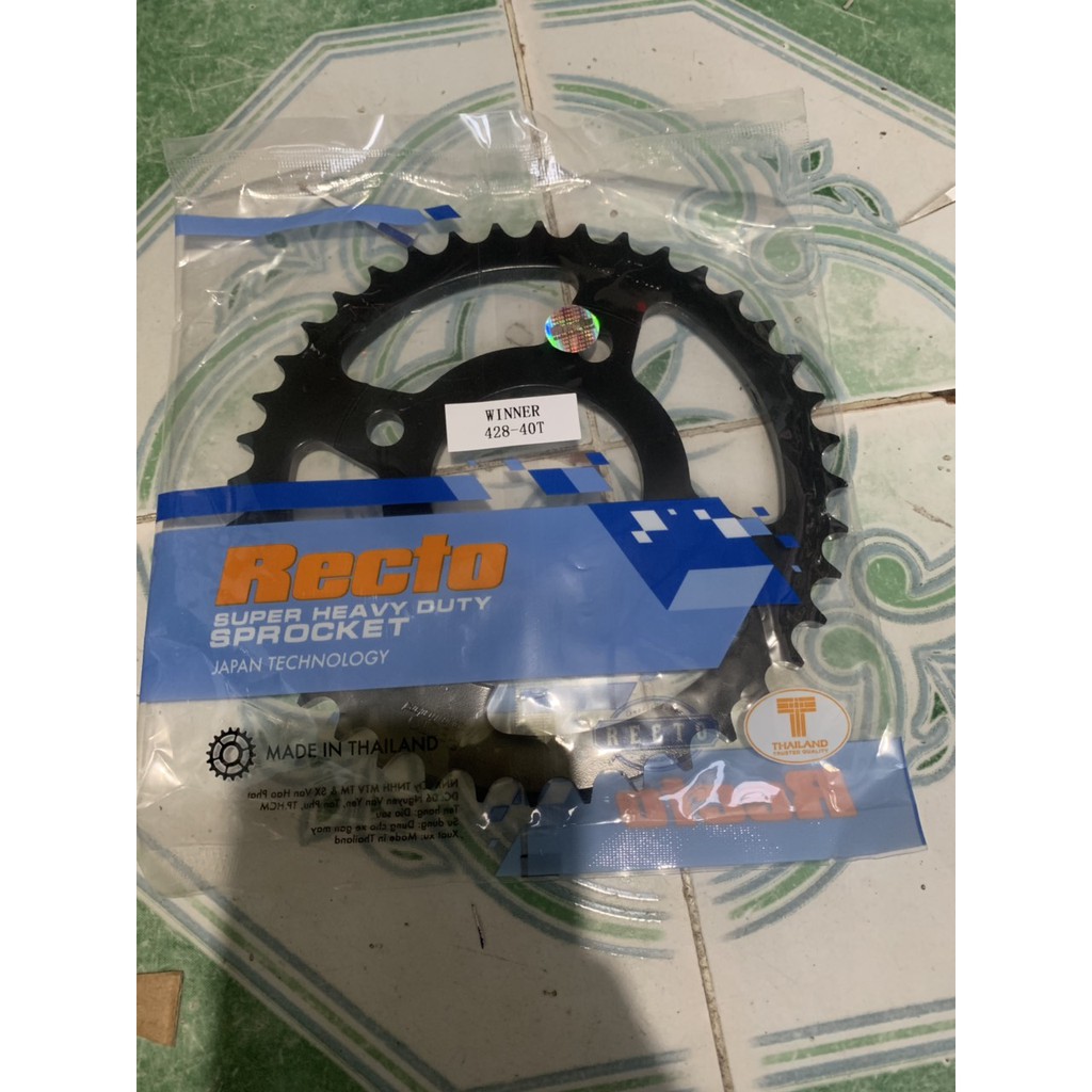 Dĩa 40T xe winner hiệu recto