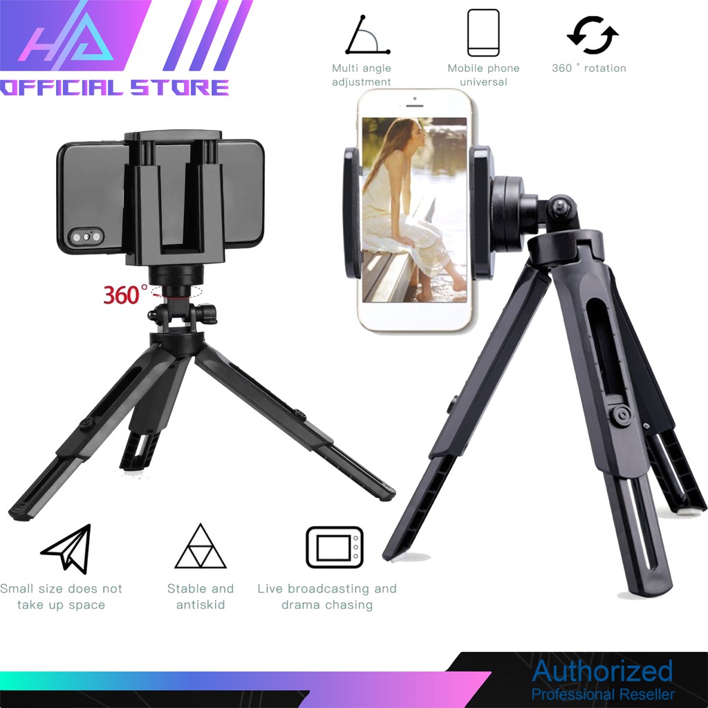 Tripod Giá Đỡ 3 Chân Mini Gấp Gọn TT01 Chiều Dài Tối Đa 28 cm Cho Điện Thoại Và Máy Ảnh Mirroless