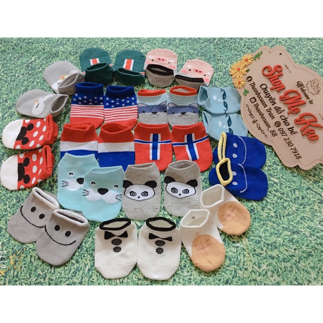Tất kid cổ thấp