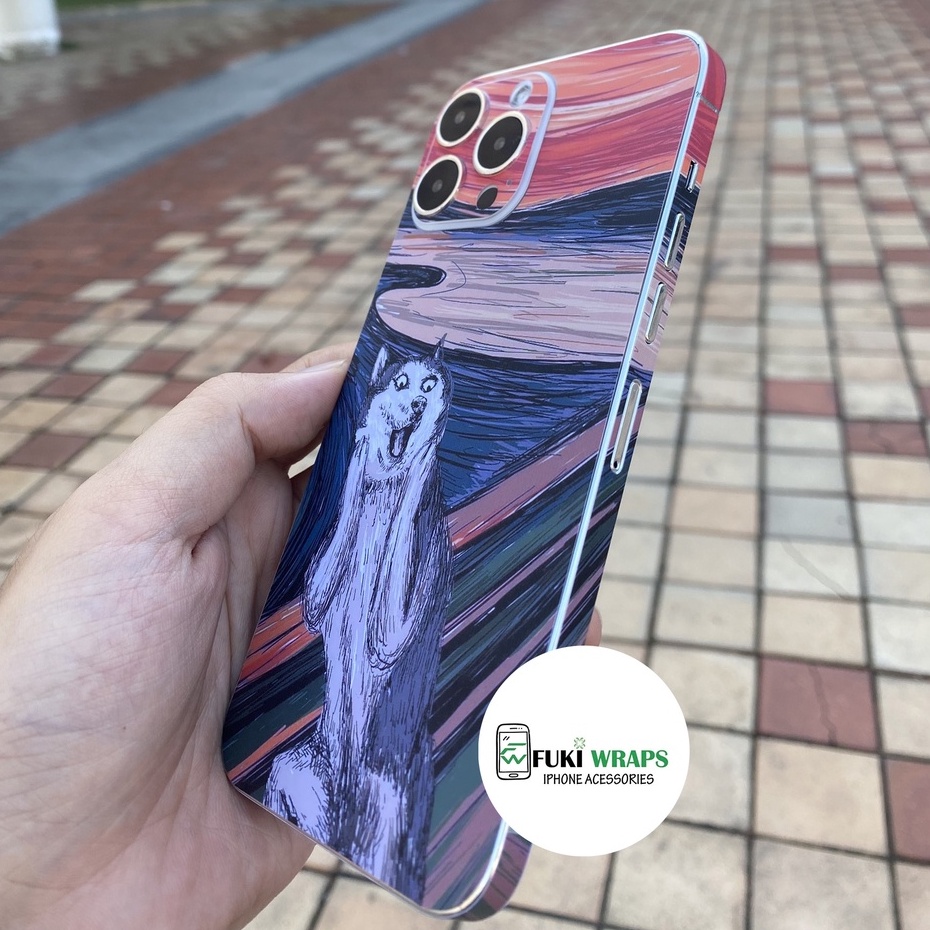 Tấm dán Skin Mặt Sau Hình Sói FULL VIỀN Dành Cho 13prm , 12prm , 11prm , x , xsm , ip11 , ip12 , ip13 - FukiShop