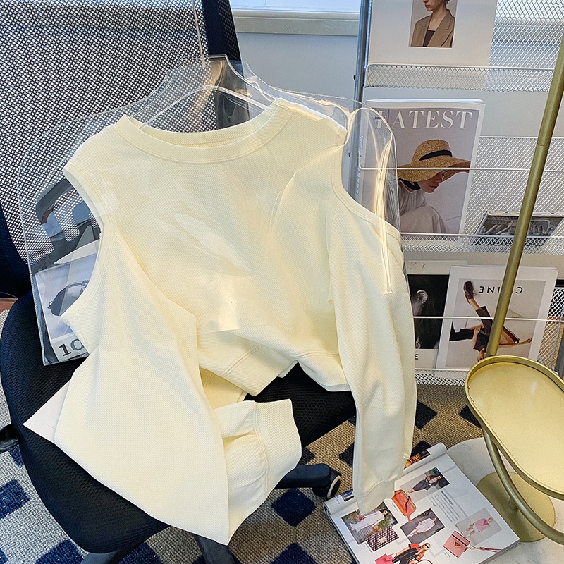 Áo len ZHELIHANGFEI trễ vai dài tay thời trang gợi cảm dành cho nữ