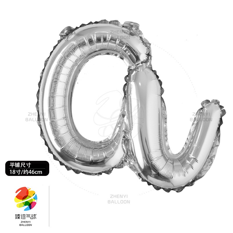 Bong Bóng Lá Nhôm Hình Chữ Cái Từ 18 inch Dùng Trang Trí Tiệc Cưới / Sinh Nhật