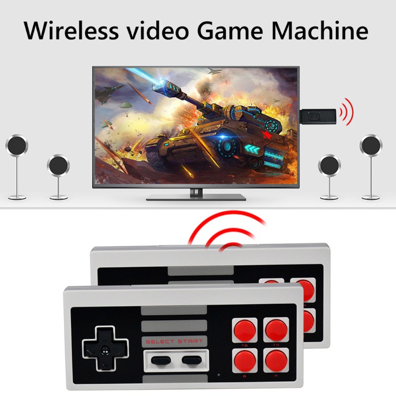 CRE  PK02 USB Game Console 620 NES Video Games Player Controller with TV Stick