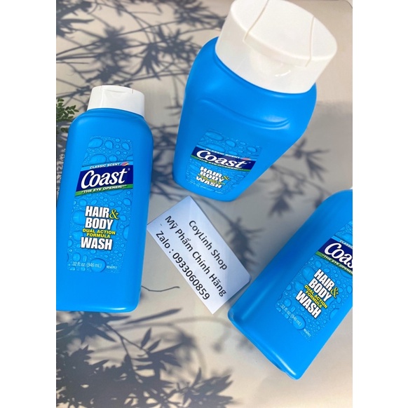 sữa tắm gội COAST sạch da 946ml Hàng Mỹ