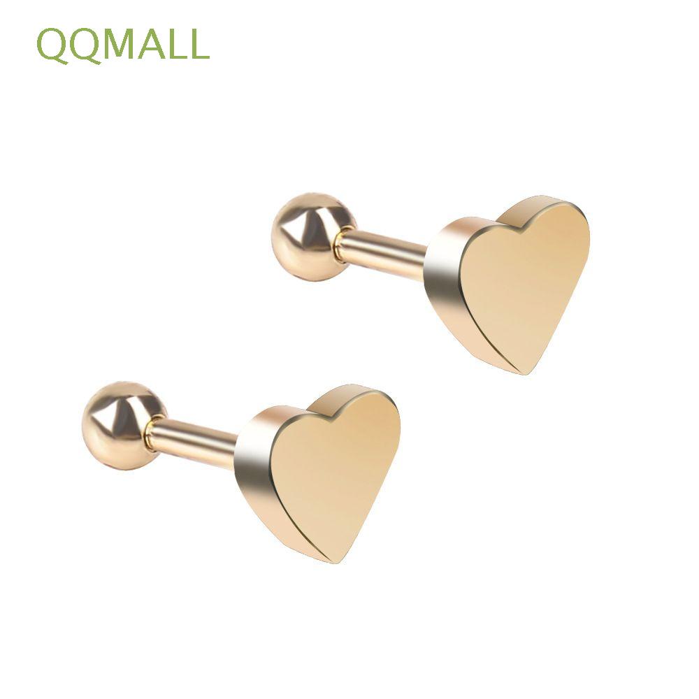 2 Khuyên Tai Hình Trái Tim Sành Điệu Cho Nữ
