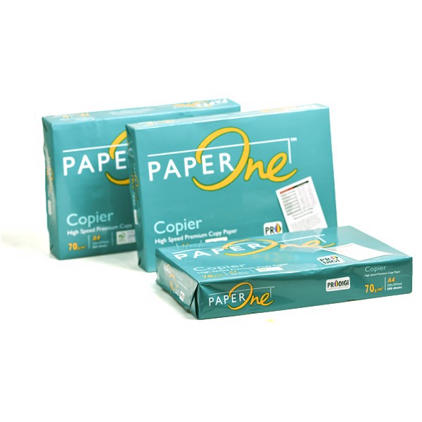 Giấy A4 photocopy Paper One 70gsm 500 tờ giấy in cao cấp, trắng, đẹp