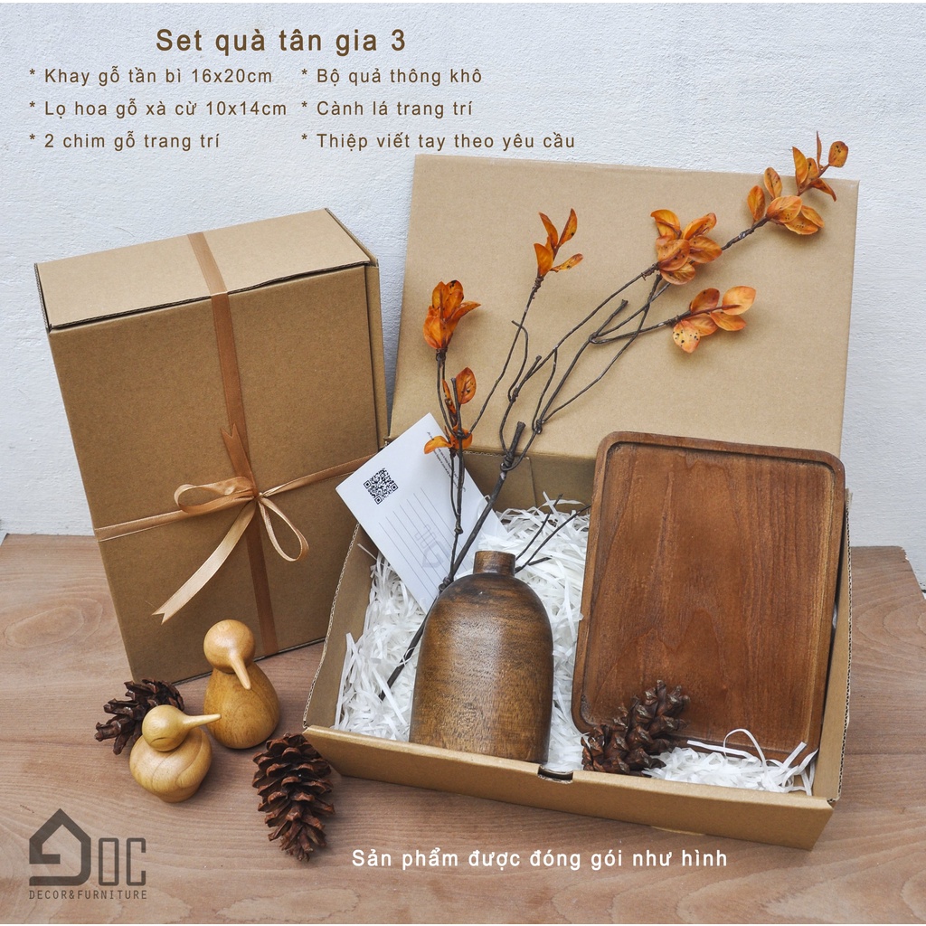 Set Quà Tân Gia Nhà Mới Hộp Quà Góc Decor