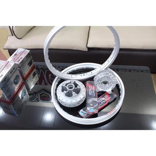 Combo căm đùm niềng exciter 150 đùm sơn mc racing
