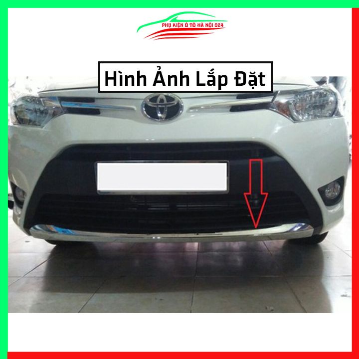 Ốp cản trước Vios 2014-2017 mạ crom trang trí chống trầy bảo vệ xe