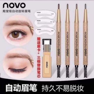 Set bộ khuôn mày chì novo 3 kiểu