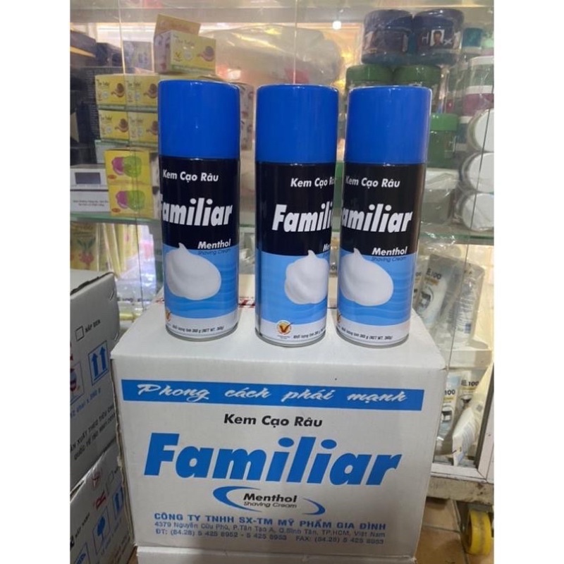 Bọt Cạo Râu Chuyên Nghiệp Familiar 360g/ 300g/ 175g