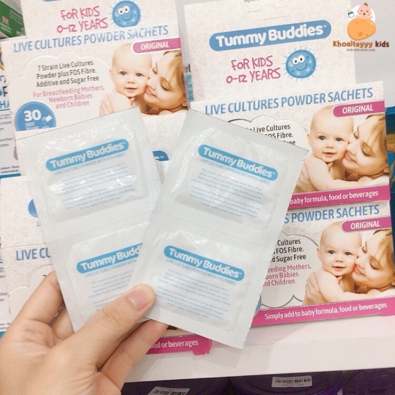 Men vi sinh Tummy buddies dành cho trẻ từ sơ sinh