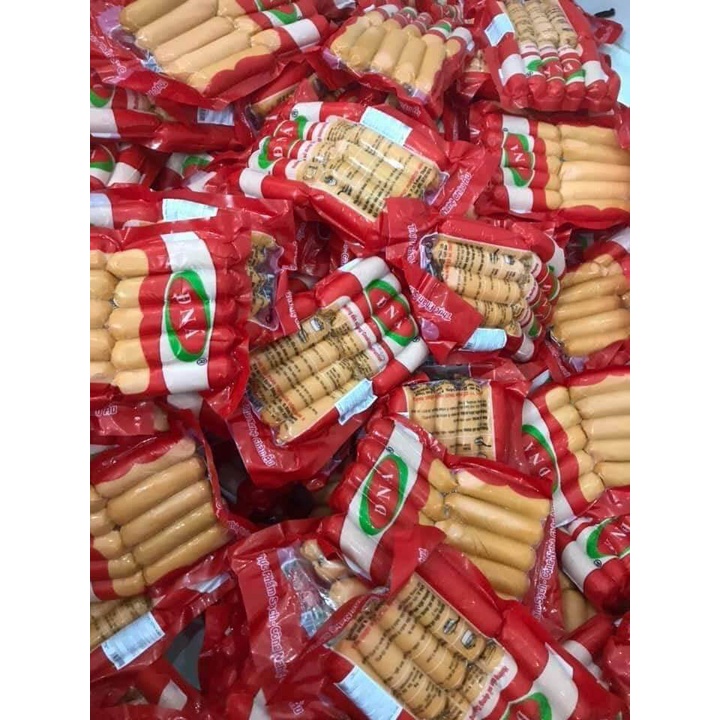 Xúc Xích Đức Đông Nam Á  gói 10 cây 500gram, xúc xích xong khói.