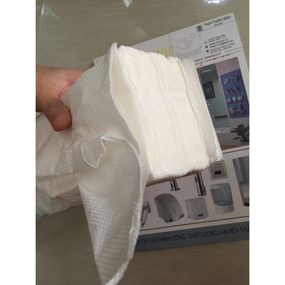 Khăn giấy lau tay tay năng KK - giấy lau tay karo 2 lớp - combo 5 xấp
