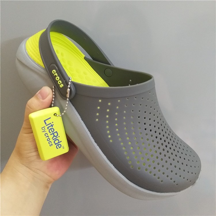 Dép cross literide cho bé trai và bé gái màu Xám quai ngang hàng xuất đi full box